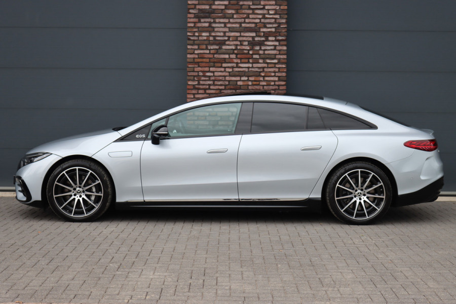 Mercedes-Benz EQS 450 4MATIC AMG Line 118 kWh | Hyperscreen | Airmatic | Achterasbesturing | Distronic+ | Stoelventilatie V+A | Burmester | Massage | Verwarmd Stuurwiel | HUD | Digital Light | Mercedes-Benz EQS 450 4MATIC AMG Line 118 kWh | Hyperscreen | Airmatic | Achterasbesturing | Distronic+ | Stoelventilatie V+A | Burmester | Massage | Verwarmd Stuurwiel | HUD | Digital Light |