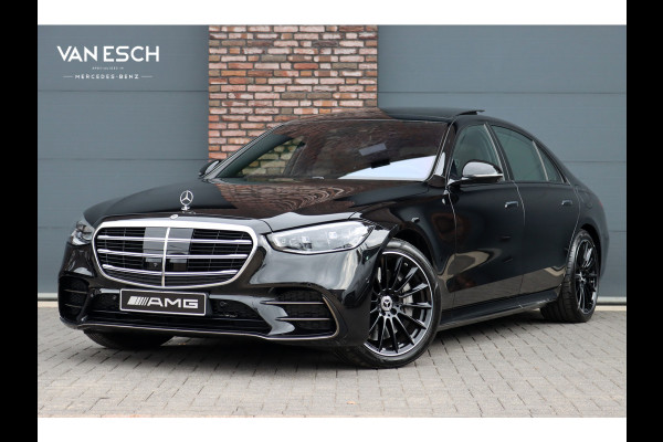 Mercedes-Benz S-Klasse 580 e 4MATIC Lang AMG Line | 'Manufaktur' | Drive Pilot | Achterasbesturing | Burmester High End | Massage | Stoelventilatie | Digital Light | Vlakkenverwarming | MBUX Tablet |
