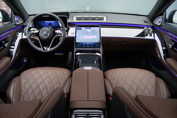 Mercedes-Benz S-Klasse 580 e 4MATIC Lang AMG Line | 'Manufaktur' | Drive Pilot | Achterasbesturing | Burmester High End | Massage | Stoelventilatie | Digital Light | Vlakkenverwarming | MBUX Tablet |