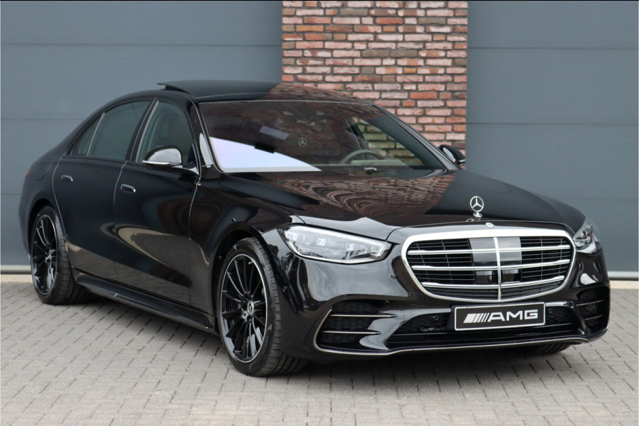 Mercedes-Benz S-Klasse 580 e 4MATIC Lang AMG Line | 'Manufaktur' | Drive Pilot | Achterasbesturing | Burmester High End | Massage | Stoelventilatie | Digital Light | Vlakkenverwarming | MBUX Tablet |