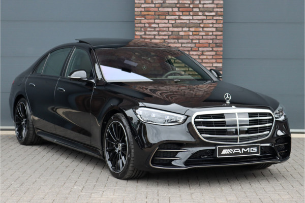 Mercedes-Benz S-Klasse 580 e 4MATIC Lang AMG Line | 'Manufaktur' | Drive Pilot | Achterasbesturing | Burmester High End | Massage | Stoelventilatie | Digital Light | Vlakkenverwarming | MBUX Tablet |