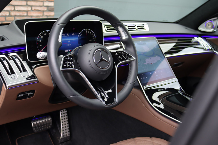 Mercedes-Benz S-Klasse 580 e 4MATIC Lang AMG Line | 'Manufaktur' | Drive Pilot | Achterasbesturing | Burmester High End | Massage | Stoelventilatie | Digital Light | Vlakkenverwarming | MBUX Tablet |