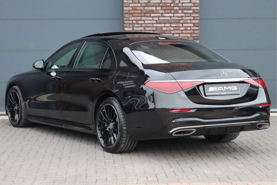 Mercedes-Benz S-Klasse 580 e 4MATIC Lang AMG Line | 'Manufaktur' | Drive Pilot | Achterasbesturing | Burmester High End | Massage | Stoelventilatie | Digital Light | Vlakkenverwarming | MBUX Tablet |