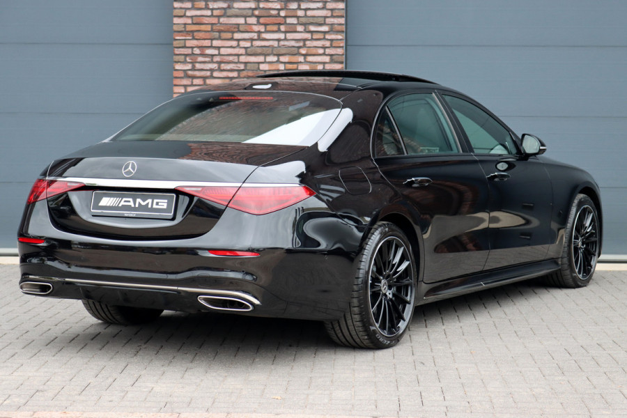 Mercedes-Benz S-Klasse 580 e 4MATIC Lang AMG Line | 'Manufaktur' | Drive Pilot | Achterasbesturing | Burmester High End | Massage | Stoelventilatie | Digital Light | Vlakkenverwarming | MBUX Tablet |