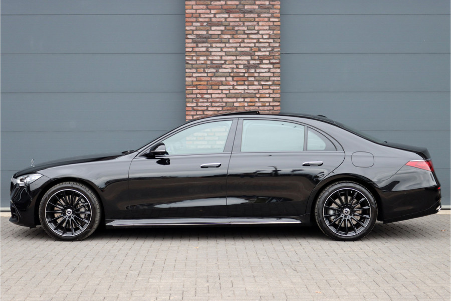 Mercedes-Benz S-Klasse 580 e 4MATIC Lang AMG Line | 'Manufaktur' | Drive Pilot | Achterasbesturing | Burmester High End | Massage | Stoelventilatie | Digital Light | Vlakkenverwarming | MBUX Tablet |