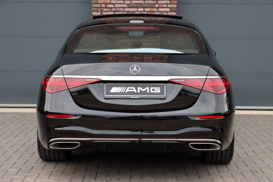 Mercedes-Benz S-Klasse 580 e 4MATIC Lang AMG Line | 'Manufaktur' | Drive Pilot | Achterasbesturing | Burmester High End | Massage | Stoelventilatie | Digital Light | Vlakkenverwarming | MBUX Tablet |
