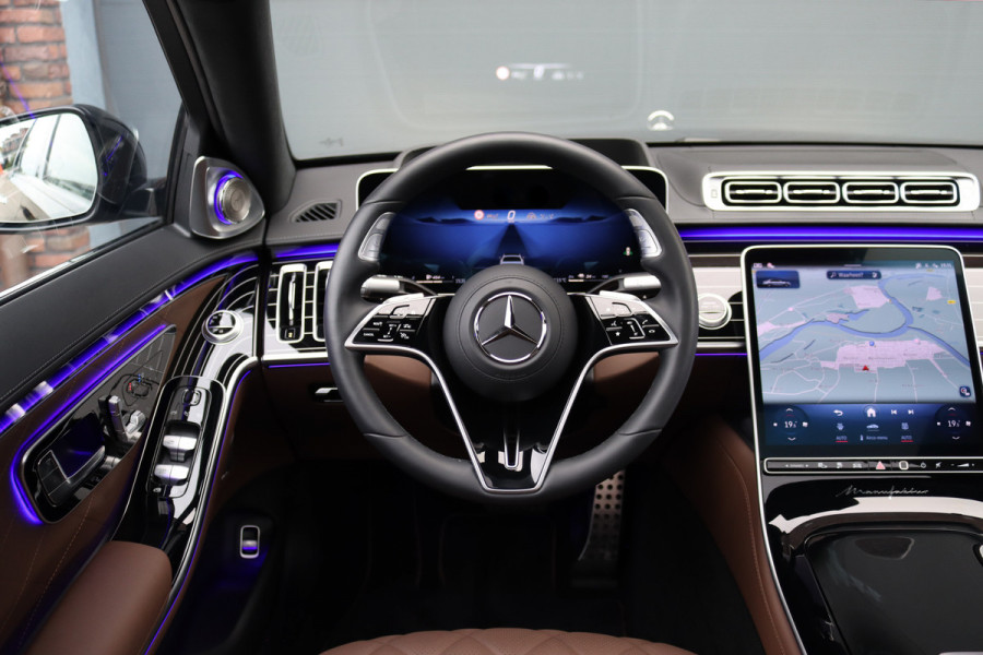 Mercedes-Benz S-Klasse 580 e 4MATIC Lang AMG Line | 'Manufaktur' | Drive Pilot | Achterasbesturing | Burmester High End | Massage | Stoelventilatie | Digital Light | Vlakkenverwarming | MBUX Tablet |