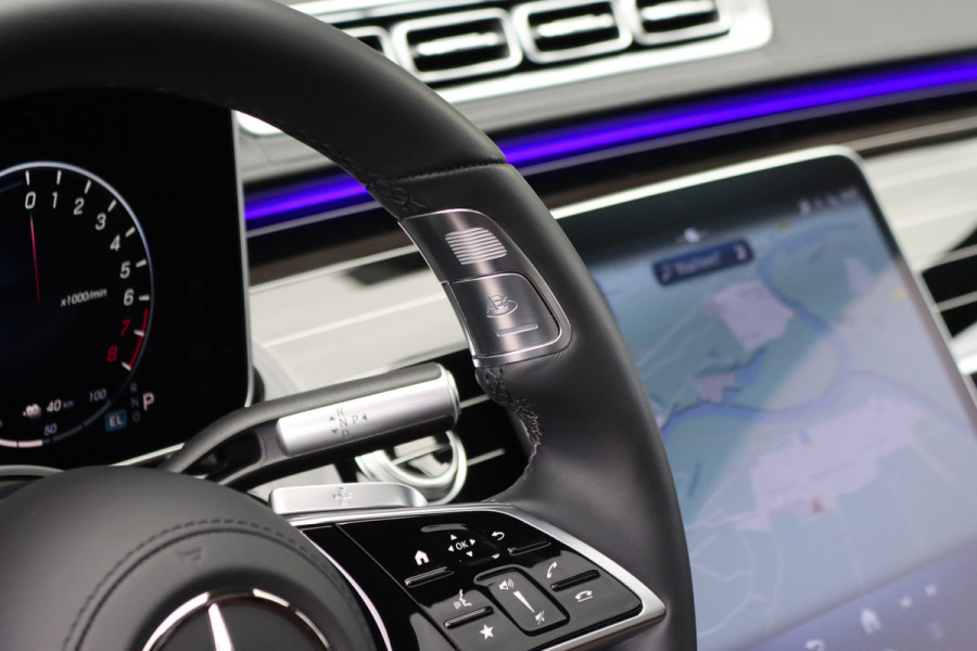 Mercedes-Benz S-Klasse 580 e 4MATIC Lang AMG Line | 'Manufaktur' | Drive Pilot | Achterasbesturing | Burmester High End | Massage | Stoelventilatie | Digital Light | Vlakkenverwarming | MBUX Tablet |