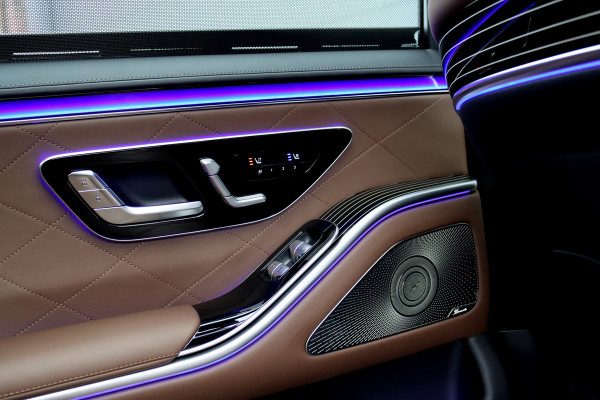 Mercedes-Benz S-Klasse 580 e 4MATIC Lang AMG Line | 'Manufaktur' | Drive Pilot | Achterasbesturing | Burmester High End | Massage | Stoelventilatie | Digital Light | Vlakkenverwarming | MBUX Tablet |