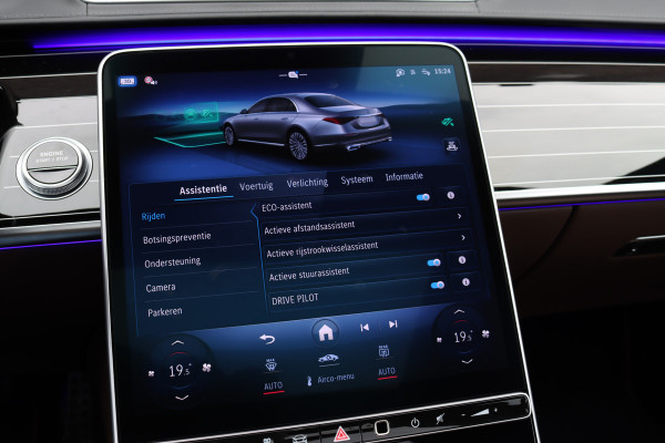 Mercedes-Benz S-Klasse 580 e 4MATIC Lang AMG Line | 'Manufaktur' | Drive Pilot | Achterasbesturing | Burmester High End | Massage | Stoelventilatie | Digital Light | Vlakkenverwarming | MBUX Tablet |