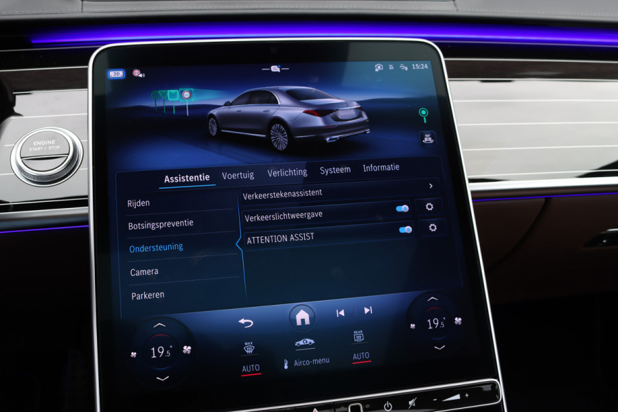 Mercedes-Benz S-Klasse 580 e 4MATIC Lang AMG Line | 'Manufaktur' | Drive Pilot | Achterasbesturing | Burmester High End | Massage | Stoelventilatie | Digital Light | Vlakkenverwarming | MBUX Tablet |