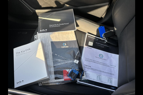 Kia Ev6 Plus 77.4 kWh SOH 100% 1e eigenaar | Stoel-/stuurverwarming | Stoelventilatie | Elektr. Achterklep | Mem. Stoel | Dodehoek | Rijklaar met 12 mnd BOVAG-garantie