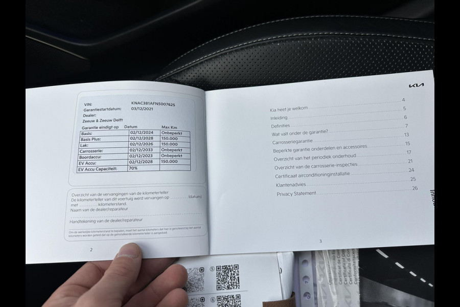 Kia Ev6 Plus 77.4 kWh SOH 100% 1e eigenaar | Stoel-/stuurverwarming | Stoelventilatie | Elektr. Achterklep | Mem. Stoel | Dodehoek | Rijklaar met 12 mnd BOVAG-garantie