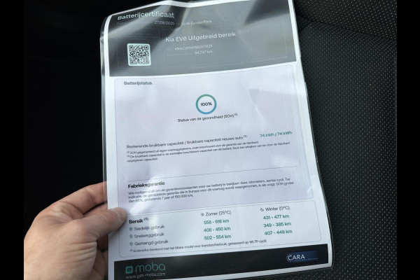 Kia Ev6 Plus 77.4 kWh SOH 100% 1e eigenaar | Stoel-/stuurverwarming | Stoelventilatie | Elektr. Achterklep | Mem. Stoel | Dodehoek | Rijklaar met 12 mnd BOVAG-garantie