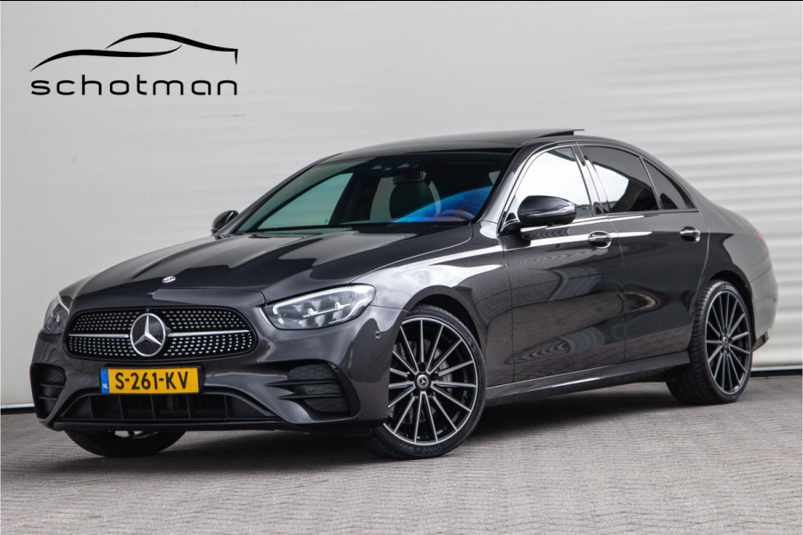 Mercedes-Benz E-Klasse 300 e AMG Premium Plus, Nightpakket, Pano, Leder, Burmester, Widescreen, Memory, 2023 Mercedes-Benz E-Klasse 300 e AMG Premium Plus, Nightpakket, Pano, Leder, Burmester, Widescreen, Memory, 2023