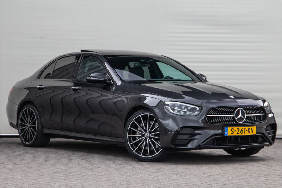 Mercedes-Benz E-Klasse 300 e AMG Premium Plus, Nightpakket, Pano, Leder, Burmester, Widescreen, Memory, 2023 Mercedes-Benz E-Klasse 300 e AMG Premium Plus, Nightpakket, Pano, Leder, Burmester, Widescreen, Memory, 2023