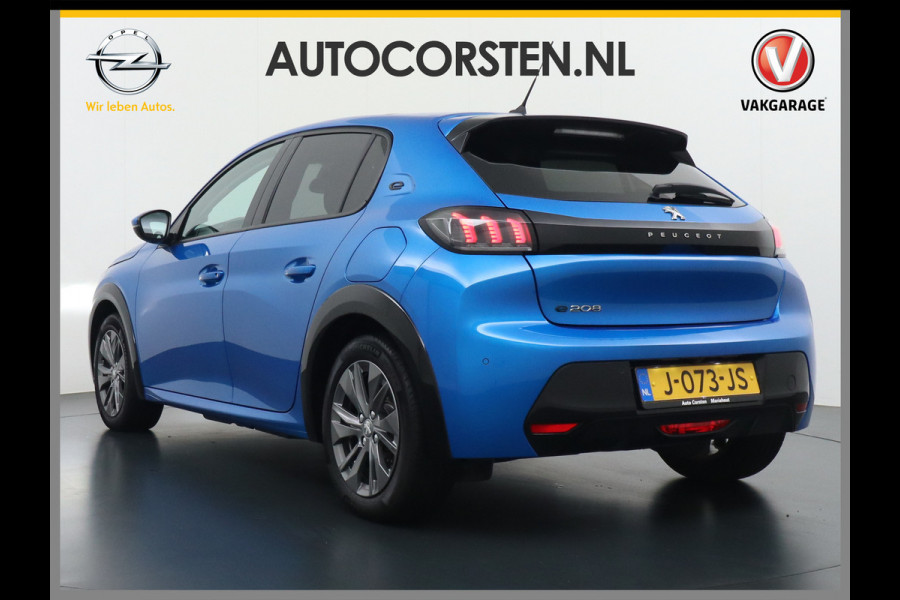 Peugeot e-208 EV Allure 50kWh Panormadak Adaptieve Cruise Control 360°Camera Navi Ecc Stoelverwarming Apple Carplay Android Auto DAB+ Lane Assist Keyless Led Pdc 1e Eigenaar 100% Dealeronderhouden Origineel Nederlandse Auto