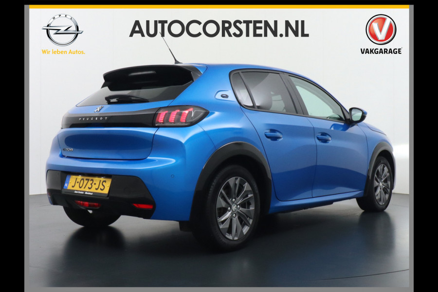 Peugeot e-208 EV Allure 50kWh Panormadak Adaptieve Cruise Control 360°Camera Navi Ecc Stoelverwarming Apple Carplay Android Auto DAB+ Lane Assist Keyless Led Pdc 1e Eigenaar 100% Dealeronderhouden Origineel Nederlandse Auto