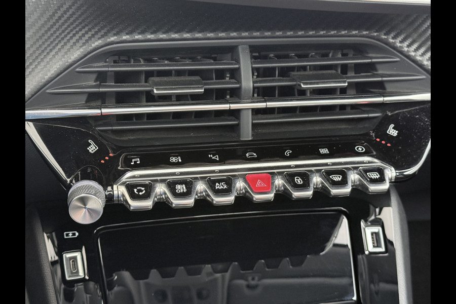 Peugeot e-208 EV Allure 50kWh Panormadak Adaptieve Cruise Control 360°Camera Navi Ecc Stoelverwarming Apple Carplay Android Auto DAB+ Lane Assist Keyless Led Pdc 1e Eigenaar 100% Dealeronderhouden Origineel Nederlandse Auto