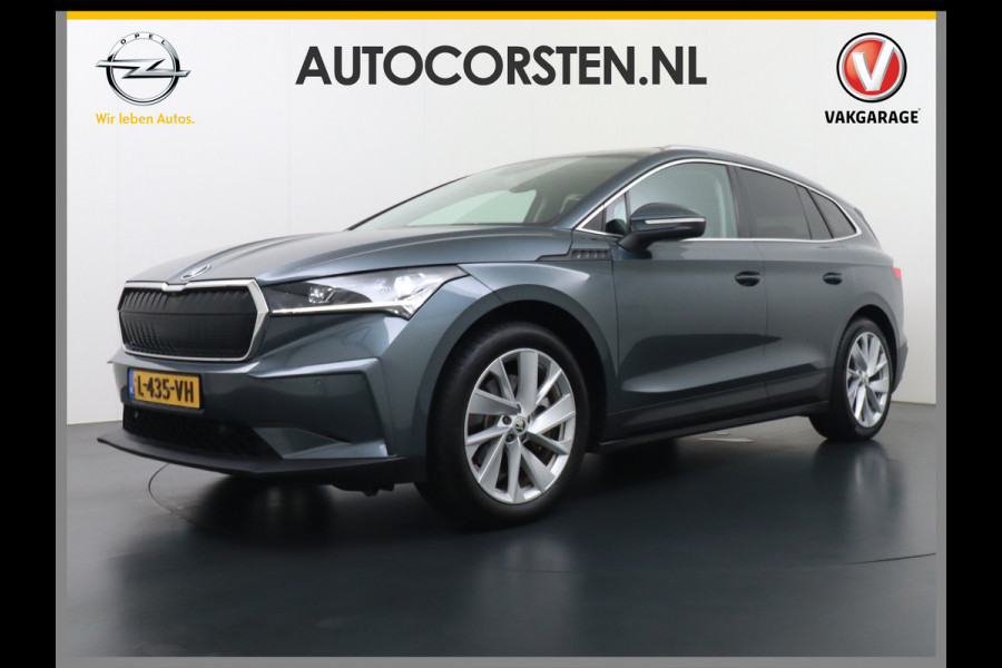 Škoda ENYAQ iV 80 SOH 94% Warmtepomp Trekhaak Panoramadak Adaptieve Cruise Control Camera Apple Carplay Android Auto Navi Ecc Pdc Stuur+Stoelverwarming Lmv 20" Mirrorlink DAB Led Matrix Elek.Achterklep Ecc-Achter Zeer complete Enyaq!