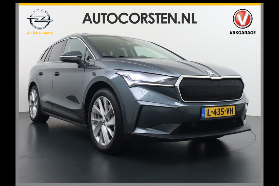Škoda ENYAQ iV 80 SOH 94% Warmtepomp Trekhaak Panoramadak Adaptieve Cruise Control Camera Apple Carplay Android Auto Navi Ecc Pdc Stuur+Stoelverwarming Lmv 20" Mirrorlink DAB Led Matrix Elek.Achterklep Ecc-Achter Zeer complete Enyaq!