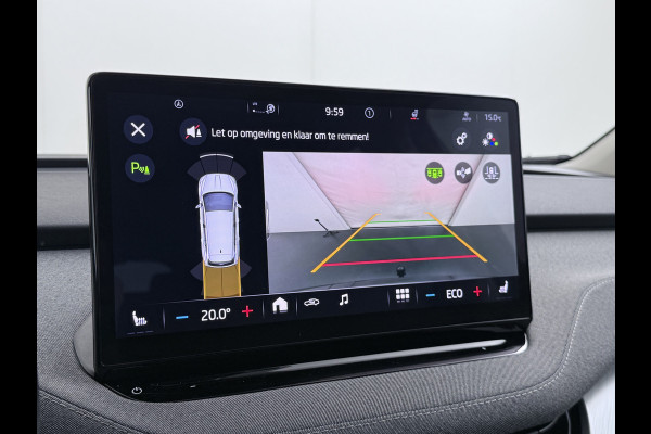 Škoda ENYAQ iV 80 SOH 94% Warmtepomp Trekhaak Panoramadak Adaptieve Cruise Control Camera Apple Carplay Android Auto Navi Ecc Pdc Stuur+Stoelverwarming Lmv 20" Mirrorlink DAB Led Matrix Elek.Achterklep Ecc-Achter Zeer complete Enyaq!