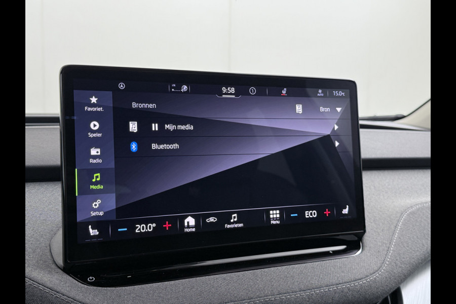 Škoda ENYAQ iV 80 SOH 94% Warmtepomp Trekhaak Panoramadak Adaptieve Cruise Control Camera Apple Carplay Android Auto Navi Ecc Pdc Stuur+Stoelverwarming Lmv 20" Mirrorlink DAB Led Matrix Elek.Achterklep Ecc-Achter Zeer complete Enyaq!