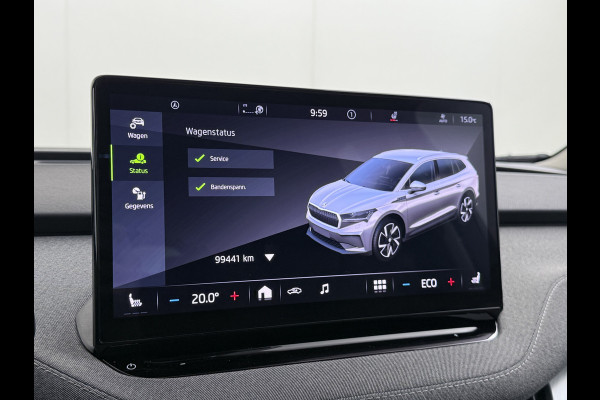 Škoda ENYAQ iV 80 SOH 94% Warmtepomp Trekhaak Panoramadak Adaptieve Cruise Control Camera Apple Carplay Android Auto Navi Ecc Pdc Stuur+Stoelverwarming Lmv 20" Mirrorlink DAB Led Matrix Elek.Achterklep Ecc-Achter Zeer complete Enyaq!