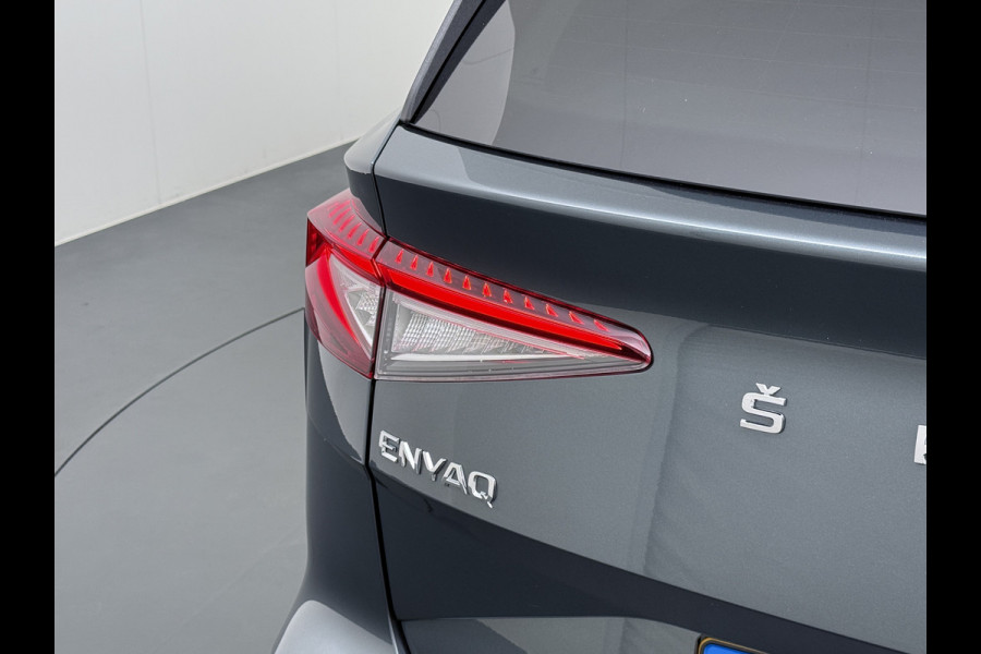 Škoda ENYAQ iV 80 SOH 94% Warmtepomp Trekhaak Panoramadak Adaptieve Cruise Control Camera Apple Carplay Android Auto Navi Ecc Pdc Stuur+Stoelverwarming Lmv 20" Mirrorlink DAB Led Matrix Elek.Achterklep Ecc-Achter Zeer complete Enyaq!
