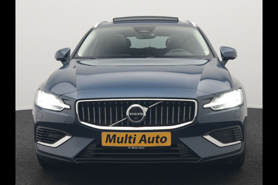 Volvo V60 T6 AWD Plus Bright Plug In Hybrid 350pk Dealer O.H PHEV | Trekhaak Af Fabriek | Panodak | 360 Camera | Adaptive Cruise | Lederen Sportstoelen Memory & Verwarmd | Google Assistent | Apple Carplay | Virtual | Keyless | Blis | Stuur Verwarmd |