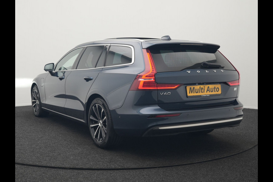 Volvo V60 T6 AWD Plus Bright Plug In Hybrid 350pk Dealer O.H PHEV | Trekhaak Af Fabriek | Panodak | 360 Camera | Adaptive Cruise | Lederen Sportstoelen Memory & Verwarmd | Google Assistent | Apple Carplay | Virtual | Keyless | Blis | Stuur Verwarmd |