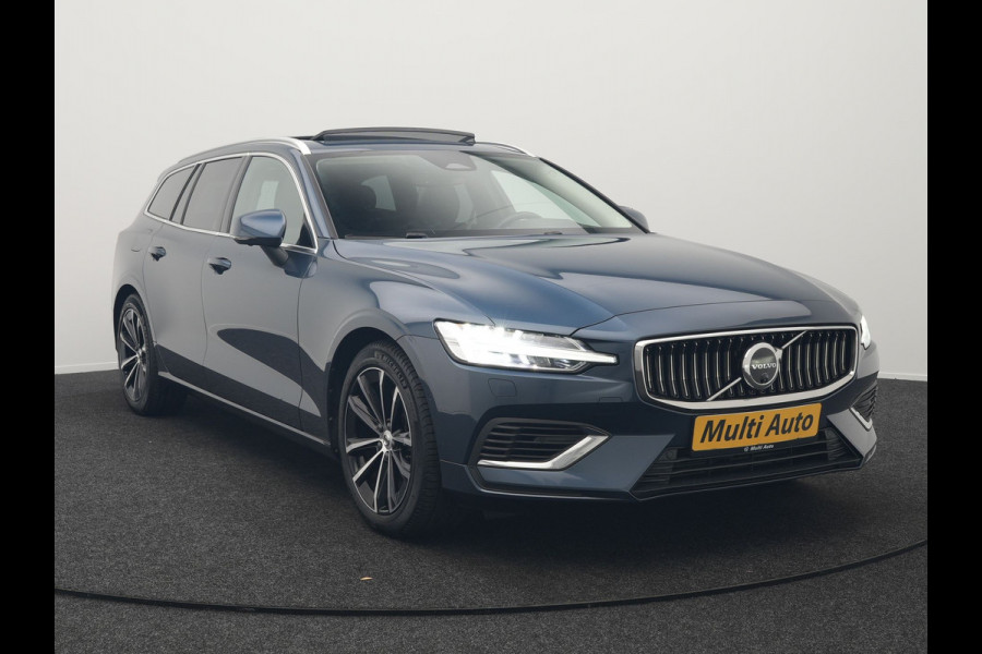 Volvo V60 T6 AWD Plus Bright Plug In Hybrid 350pk Dealer O.H PHEV | Trekhaak Af Fabriek | Panodak | 360 Camera | Adaptive Cruise | Lederen Sportstoelen Memory & Verwarmd | Google Assistent | Apple Carplay | Virtual | Keyless | Blis | Stuur Verwarmd |