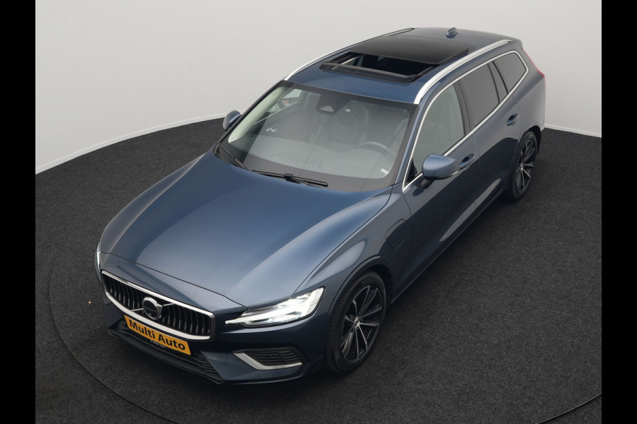 Volvo V60 T6 AWD Plus Bright Plug In Hybrid 350pk Dealer O.H PHEV | Trekhaak Af Fabriek | Panodak | 360 Camera | Adaptive Cruise | Lederen Sportstoelen Memory & Verwarmd | Google Assistent | Apple Carplay | Virtual | Keyless | Blis | Stuur Verwarmd |
