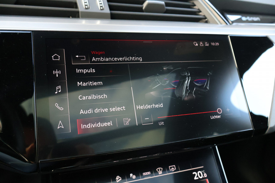 Audi e-tron Sportback 55 quattro 95 kWh | VP EXCL. BTW | NETTO BIJTELLING SLECHTS € 472,- | RS-STOELEN | ADAPTIVE CRUISE | 22" | B&O SURROUND | PANORA GLAS | SFEERVERLICHTING | DUBBEL OPLAADPUNT L+R | ETC.