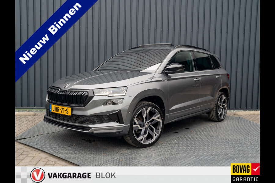 Škoda Karoq 1.5 TSI ACT Sportline Business | Panodak | Trekhaak wegkl. | 360 Camera | 19'' | Elk. A-klep | Prijs Rijklaar!! Škoda Karoq 1.5 TSI ACT Sportline Business | Panodak | Trekhaak wegkl. | 360 Camera | 19'' | Elk. A-klep | Prijs Rijklaar!!