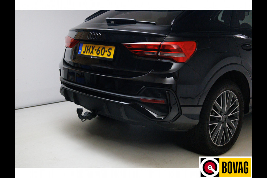 Audi Q3 Sportback 45 TFSI e S Edition 245 PK | 2x Sline | Panoramadak | Trekhaak elec. | Sonos audio | Navigatie, Cruise, PDC V+ A, App. connect. Audi Q3 Sportback 45 TFSI e S Edition 245 PK | 2x Sline | Panoramadak | Trekhaak elec. | Sonos audio | Navigatie, Cruise, PDC V+ A, App. connect.