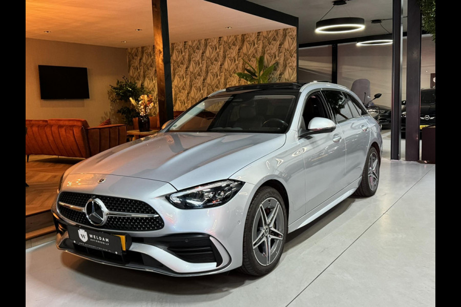 Mercedes-Benz C-Klasse Estate 300 e AMG Line Garantie Trekhaak Massage Pano Ambient 360 Blindspot Elek Achterklep StoelVW Rijklaar