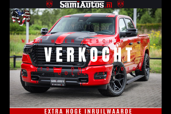 Dodge Ram 1500 Night Premium | RED DEVIL | Full Option | De Meest Luxe Pick-Up in zijn Klasse | Comfortabele Dubbele Cabine met Royale 5 Zitplaatsen | BPM vrij | Nu Leverbaar uit Voorraad | Voorraad Nr 2226 - 4993