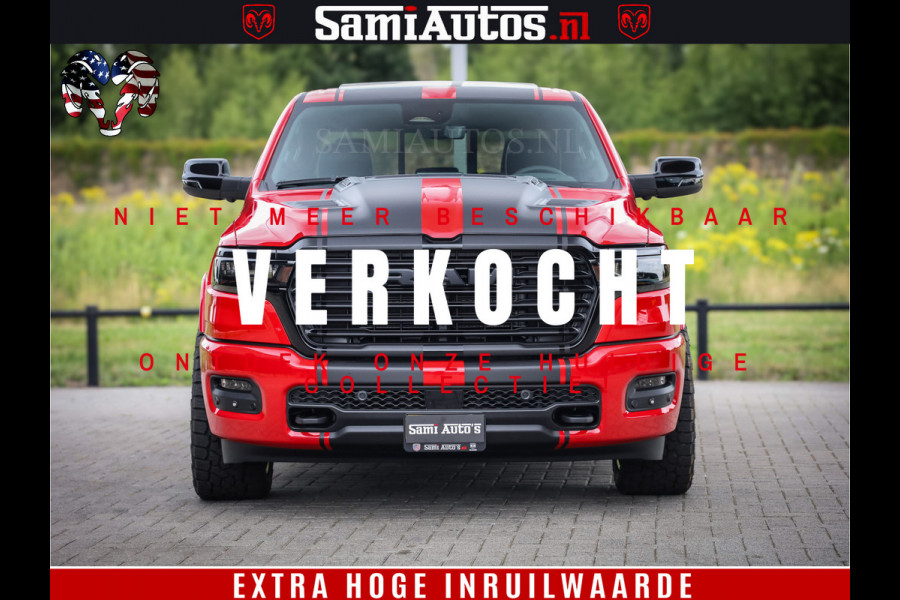 Dodge Ram 1500 Night Premium | RED DEVIL | Full Option | De Meest Luxe Pick-Up in zijn Klasse | Comfortabele Dubbele Cabine met Royale 5 Zitplaatsen | BPM vrij | Nu Leverbaar uit Voorraad | Voorraad Nr 2226 - 4993