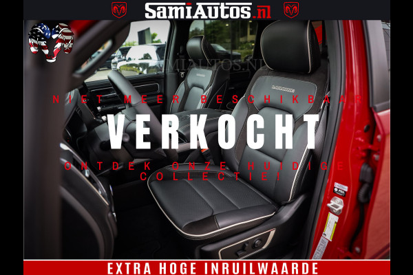 Dodge Ram 1500 Night Premium | RED DEVIL | Full Option | De Meest Luxe Pick-Up in zijn Klasse | Comfortabele Dubbele Cabine met Royale 5 Zitplaatsen | BPM vrij | Nu Leverbaar uit Voorraad | Voorraad Nr 2226 - 4993