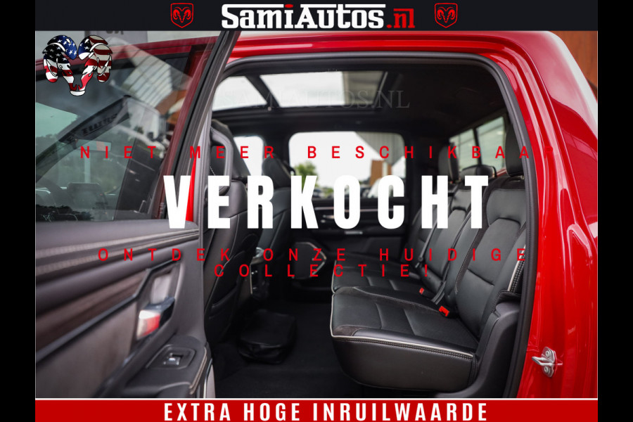 Dodge Ram 1500 Night Premium | RED DEVIL | Full Option | De Meest Luxe Pick-Up in zijn Klasse | Comfortabele Dubbele Cabine met Royale 5 Zitplaatsen | BPM vrij | Nu Leverbaar uit Voorraad | Voorraad Nr 2226 - 4993