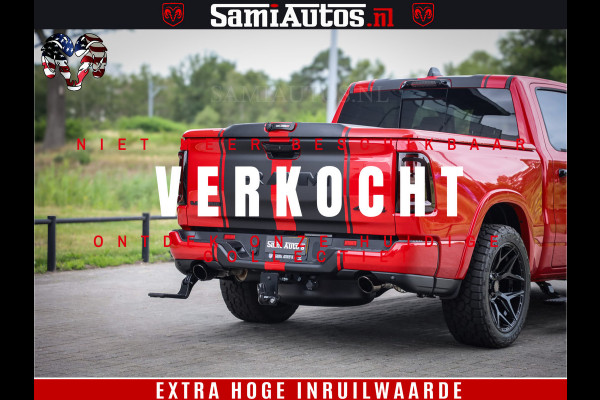 Dodge Ram 1500 Night Premium | RED DEVIL | Full Option | De Meest Luxe Pick-Up in zijn Klasse | Comfortabele Dubbele Cabine met Royale 5 Zitplaatsen | BPM vrij | Nu Leverbaar uit Voorraad | Voorraad Nr 2226 - 4993