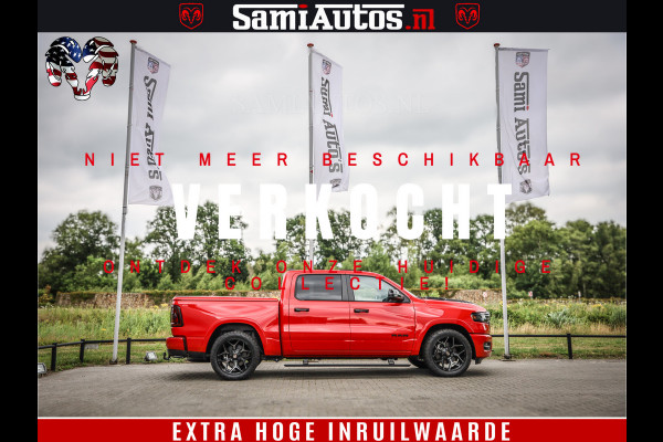 Dodge Ram 1500 Night Premium | RED DEVIL | Full Option | De Meest Luxe Pick-Up in zijn Klasse | Comfortabele Dubbele Cabine met Royale 5 Zitplaatsen | BPM vrij | Nu Leverbaar uit Voorraad | Voorraad Nr 2226 - 4993
