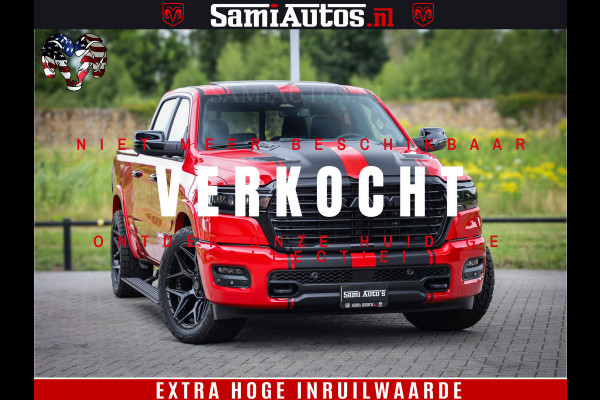 Dodge Ram 1500 Night Premium | RED DEVIL | Full Option | De Meest Luxe Pick-Up in zijn Klasse | Comfortabele Dubbele Cabine met Royale 5 Zitplaatsen | BPM vrij | Nu Leverbaar uit Voorraad | Voorraad Nr 2226 - 4993