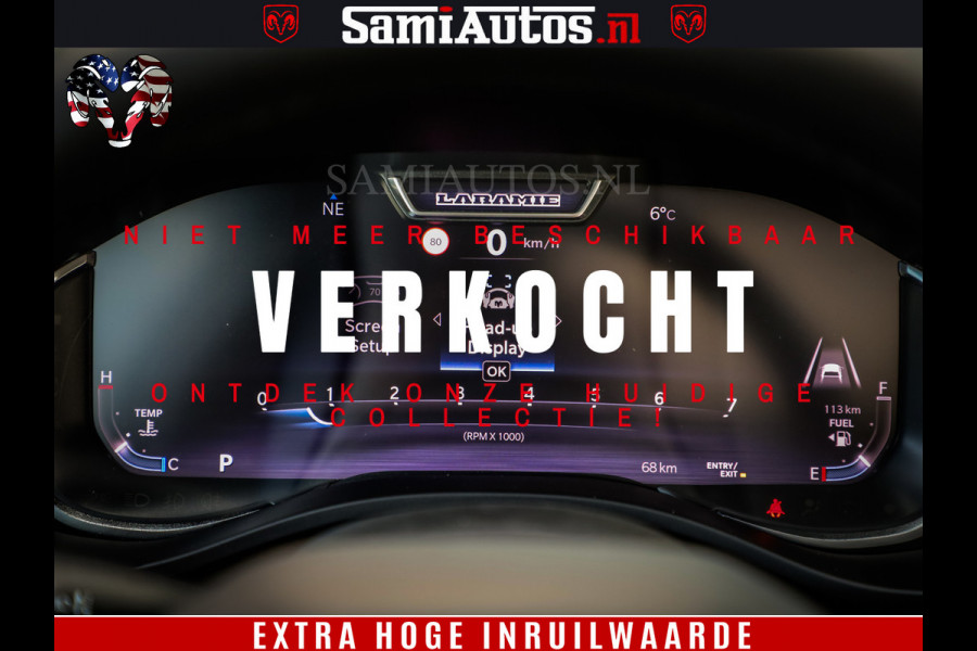 Dodge Ram 1500 Night Premium | RED DEVIL | Full Option | De Meest Luxe Pick-Up in zijn Klasse | Comfortabele Dubbele Cabine met Royale 5 Zitplaatsen | BPM vrij | Nu Leverbaar uit Voorraad | Voorraad Nr 2226 - 4993