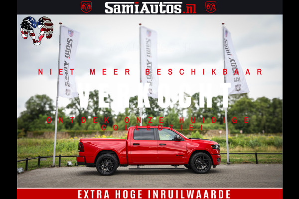 Dodge Ram 1500 Night Premium | RED DEVIL | Full Option | De Meest Luxe Pick-Up in zijn Klasse | Comfortabele Dubbele Cabine met Royale 5 Zitplaatsen | BPM vrij | Nu Leverbaar uit Voorraad | Voorraad Nr 2226 - 4993