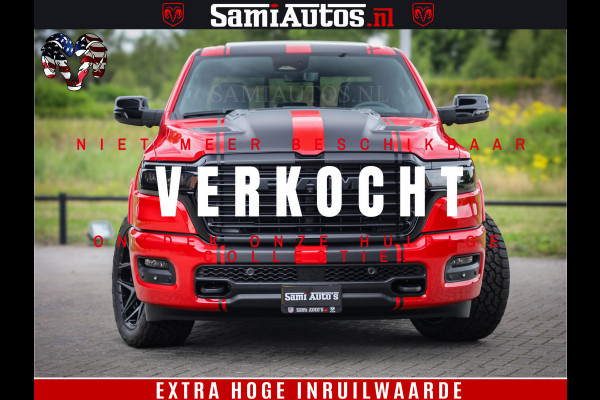 Dodge Ram 1500 Night Premium | RED DEVIL | Full Option | De Meest Luxe Pick-Up in zijn Klasse | Comfortabele Dubbele Cabine met Royale 5 Zitplaatsen | BPM vrij | Nu Leverbaar uit Voorraad | Voorraad Nr 2226 - 4993