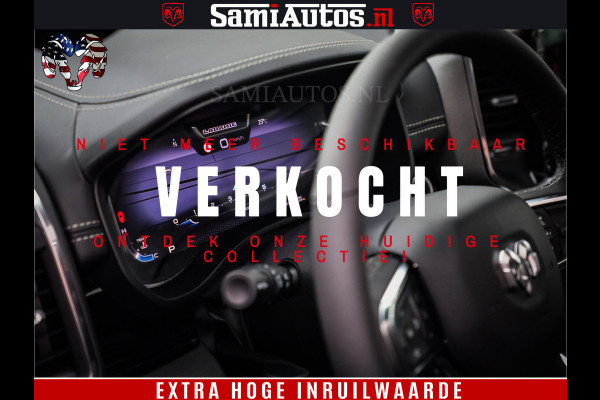 Dodge Ram 1500 Night Premium | RED DEVIL | Full Option | De Meest Luxe Pick-Up in zijn Klasse | Comfortabele Dubbele Cabine met Royale 5 Zitplaatsen | BPM vrij | Nu Leverbaar uit Voorraad | Voorraad Nr 2226 - 4993