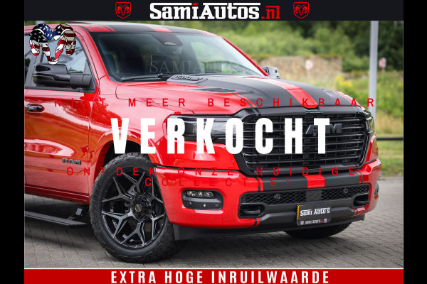 Dodge Ram 1500 Night Premium | RED DEVIL | Full Option | De Meest Luxe Pick-Up in zijn Klasse | Comfortabele Dubbele Cabine met Royale 5 Zitplaatsen | BPM vrij | Nu Leverbaar uit Voorraad | Voorraad Nr 2226 - 4993