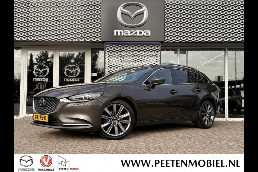Mazda 6 Sportbreak 2.5 SkyActiv-G 194 Luxury | LEER | 360 GRADEN CAMERA | BOSE |